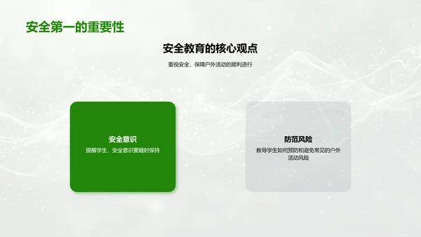 户外活动安全教育PPT模板