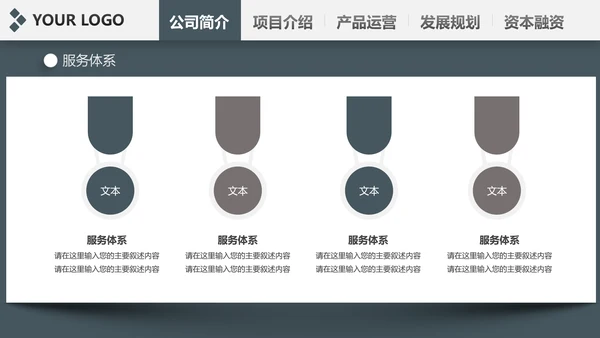 稳重内容详细简约大气商业计划书ppt模板