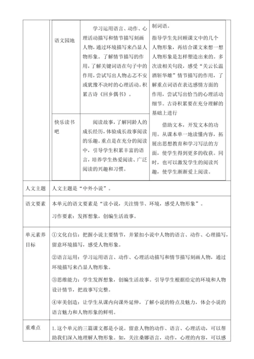 【大单元】统编版语文六上第四单元规划解析