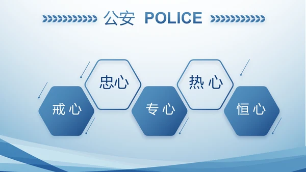 蓝色大气政法队伍教育整顿动态PPT