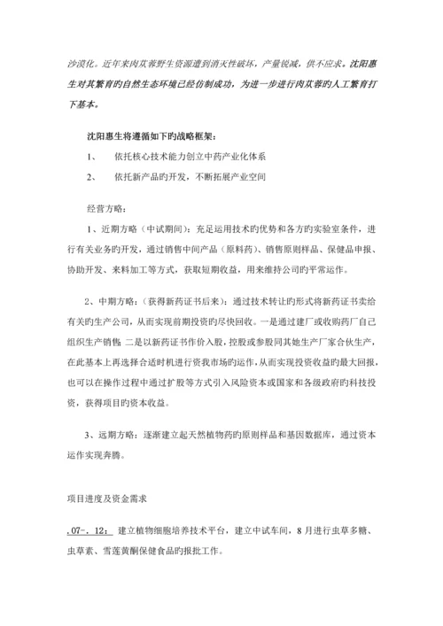 沈阳医药开发公司融资专项说明书.docx