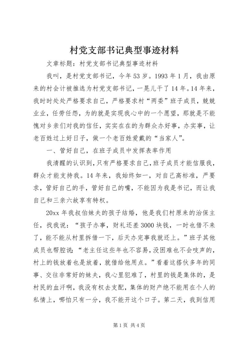 村党支部书记典型事迹材料 (3).docx