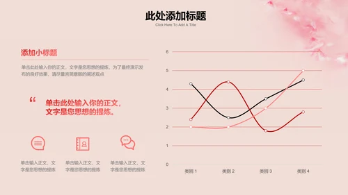 粉色小清新花卉母亲节特辑通用PPT演示模板