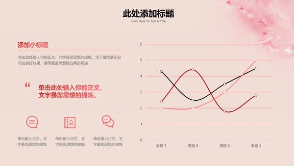 粉色小清新花卉母亲节特辑通用PPT演示模板