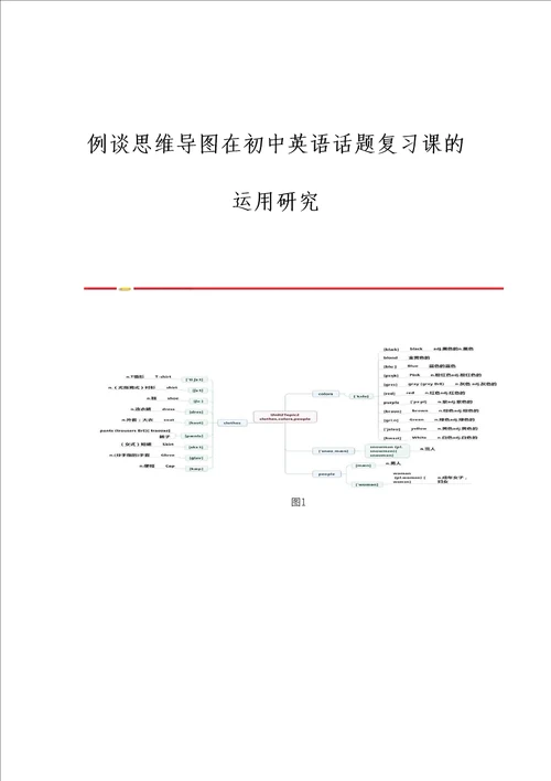 例谈思维导图在初中英语话题复习课的运用研究