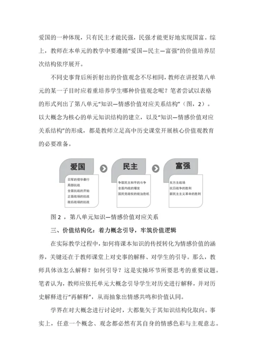 指向社会主义核心价值观培育的结构化教学策略.docx
