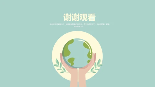 世界地球日模版PPT模板