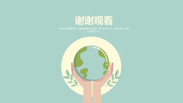 世界地球日模版PPT模板