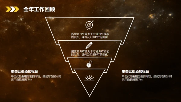 晨曦大气星空工作总结汇报通用PPT模板