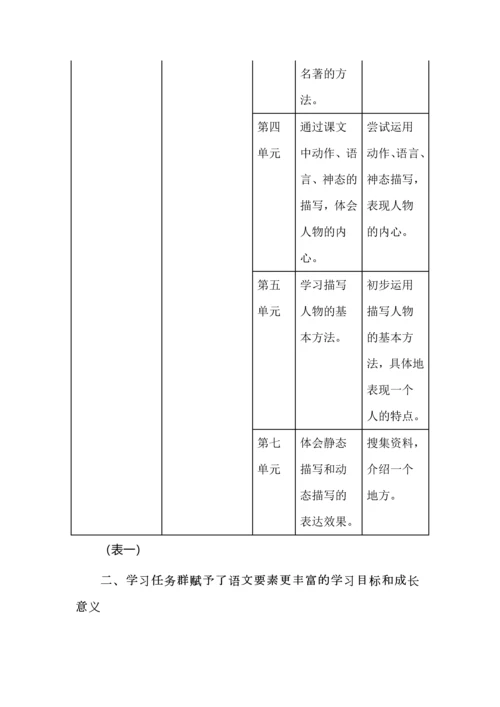 学习任务群与教材单元语文要素的关系.docx