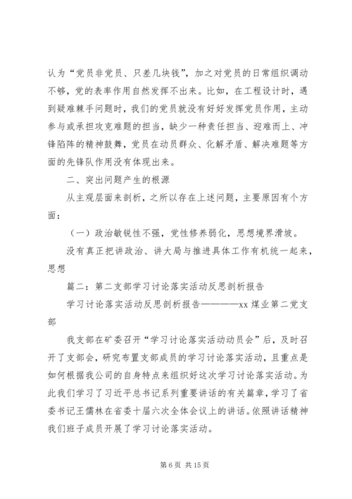 学习讨论落实活动反思剖析报告.docx