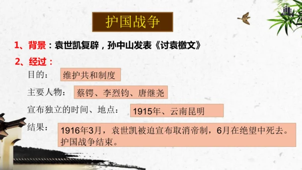 第11课 北洋政府的统治与军阀割据 课件
