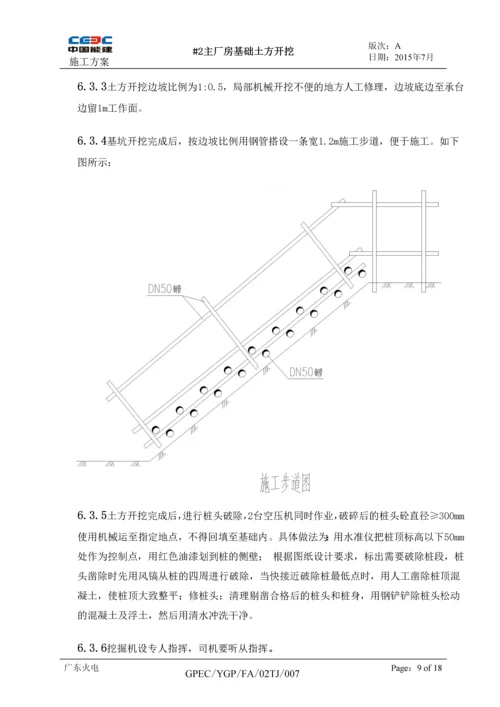 主厂房基础开挖施工方案.docx