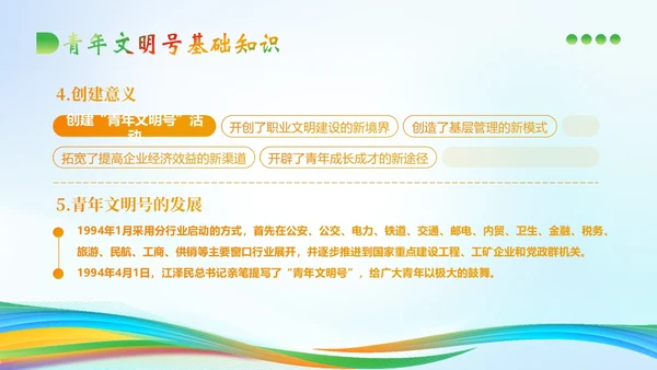 青年文明号建设管理知识培训PPT课件