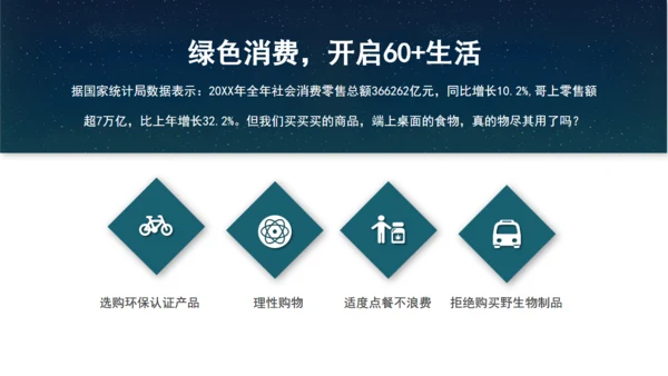 节能环保地球一小时绿色能源通用PPT模板