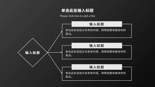 黑白工作总结汇报ppt模板
