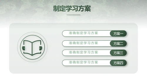 迷彩风八一部队军事演讲动态PPT模板