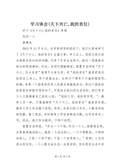 学习体会(天下兴亡,我的责任).docx