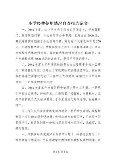 小学经费使用情况自查报告范文.docx