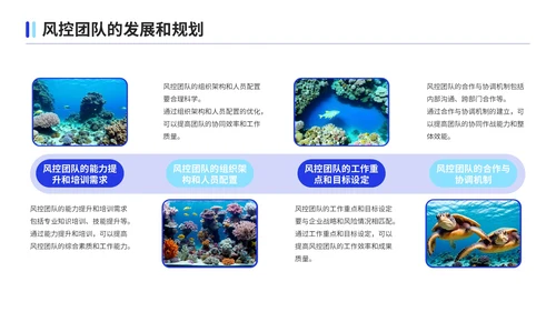 蓝色商务风风控团队合规问题述职报告PPT模板