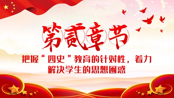 围绕立德树人加强四史教育学习教育PPT模板