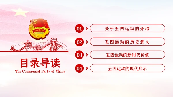 纪念五四运动101周年五四精神传承有我PPT
