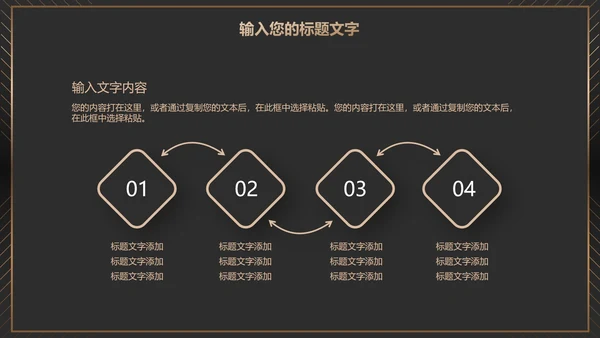 黑金商务项目总结PPT模板