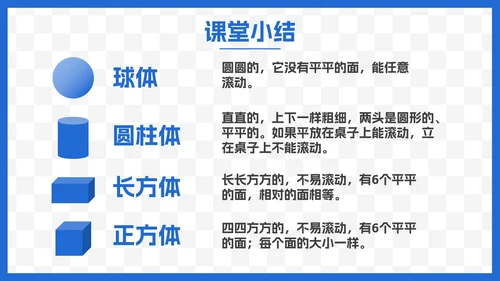 人教版一年级数学上册认识图形课件PPT模板