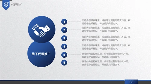 商务蓝创业商业融资计划书通用PPT模板