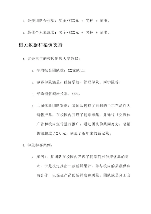 参加校园销售大赛方案