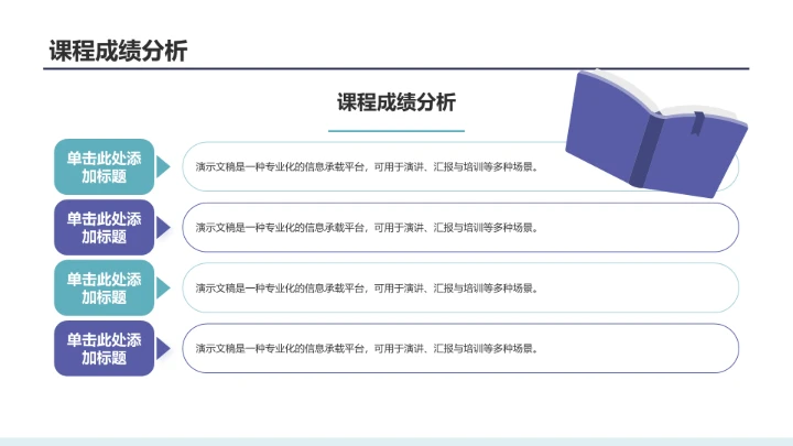 大学生期末总结班会PPT模板