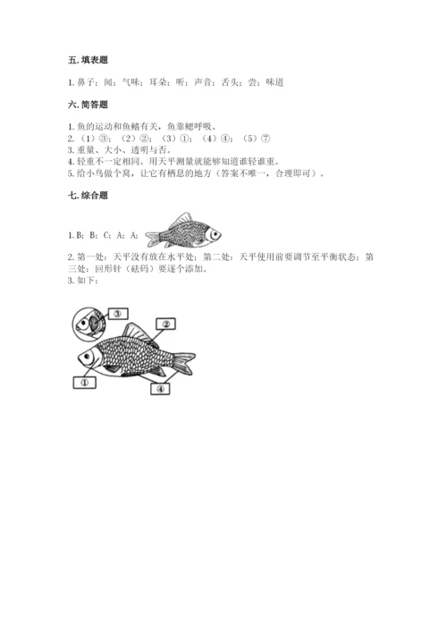 教科版小学科学一年级下册期末测试卷（达标题）.docx