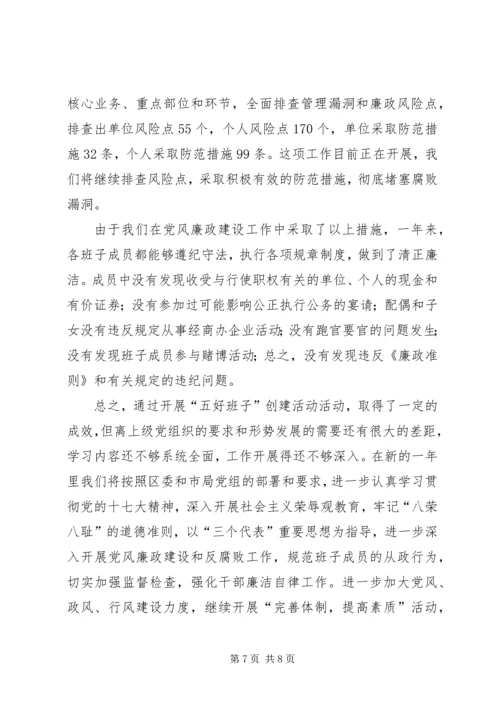 五好班子创建活动总结.docx