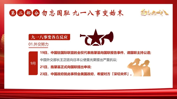 九一八事变勿忘九一八勿忘国耻918PPT课件