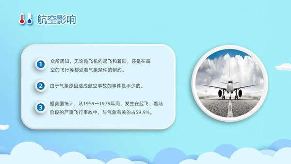 蓝色清新卡通儿童立体图标气象知识科普主题班会PPT世界气象日