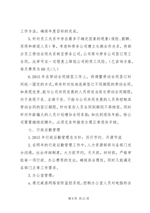 人力资源部年度工作计划范文.docx