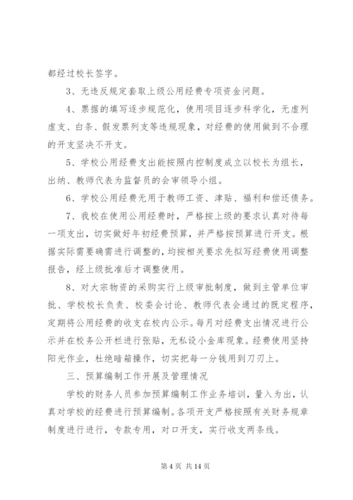 花果中心小学公用经费使用情况自查报告.docx