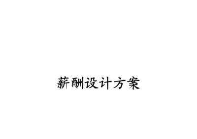 公司薪酬设计专题方案.docx