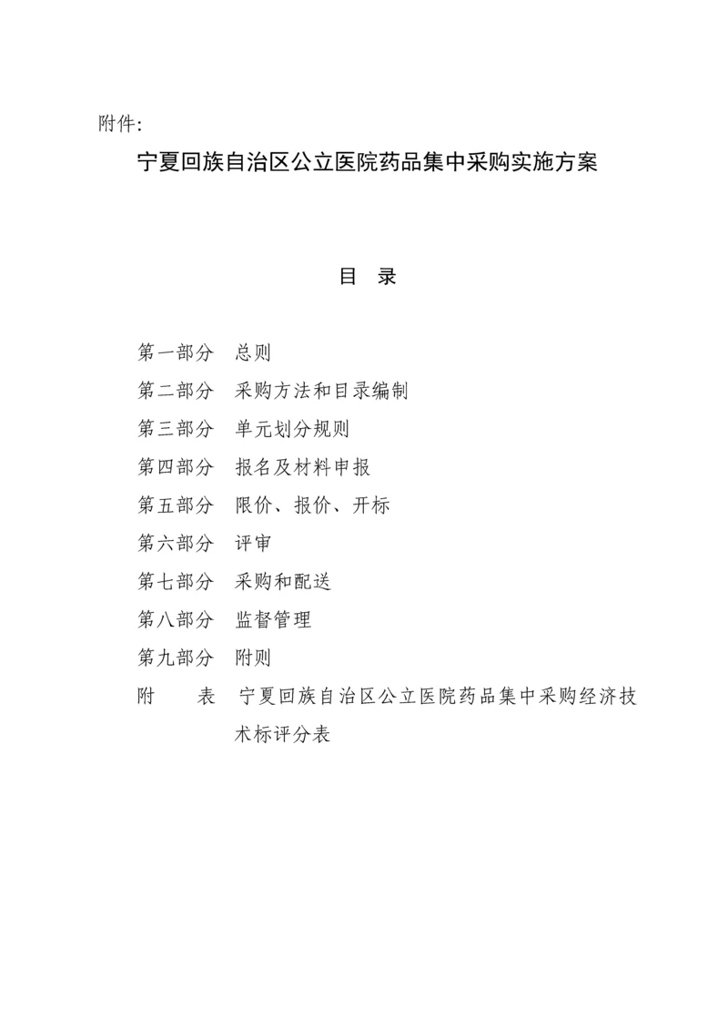 宁夏回族药品集中采购实施专项方案.docx