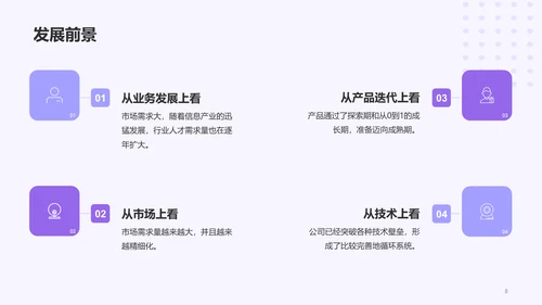 紫色创意企业新人入职培训介绍PPT