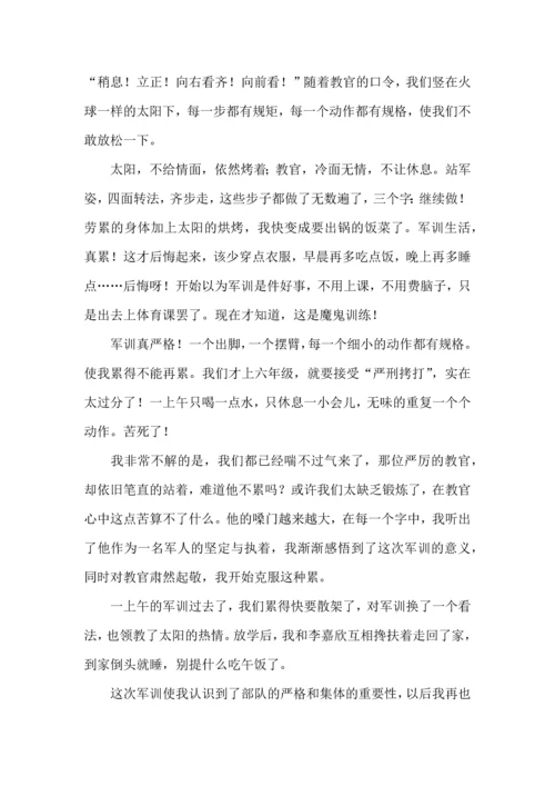 初中军训活动心得体会(集锦11篇).docx