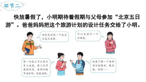 2024（大单元教学）人教版数学六年级下册6.5.2  北京五日游课件（共19张PPT)