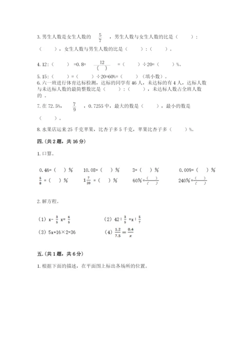 人教版六年级数学小升初试卷含答案【满分必刷】.docx