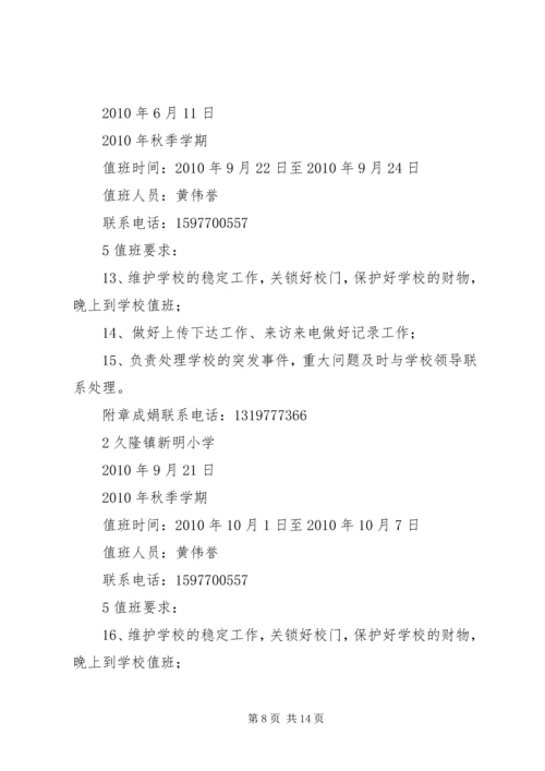节假日来临前工作安排.docx