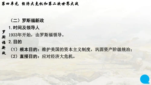 第四单元复习 经济大危机和第二次世界大战 课件