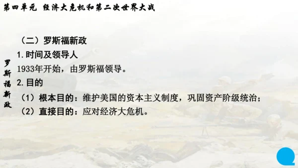 第四单元复习 经济大危机和第二次世界大战 课件