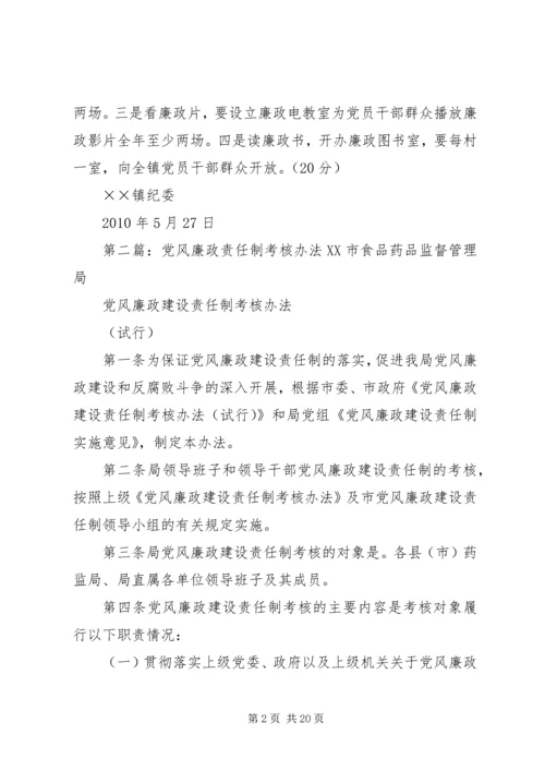 村级党风廉政责任制考核办法.docx