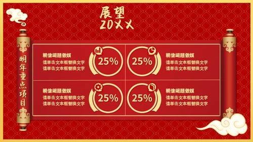 兔年开门红玉兔迎春年终颁奖盛典企业年会通用PPT