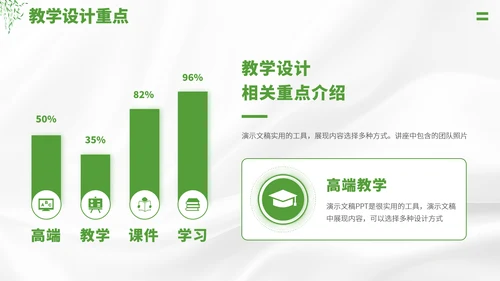 绿色学校教学公开课PPT模板