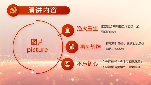 党支部党员大会工作总结汇报动态PPT